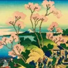 Bluebird - Katsushika Hokusai - Shinagawa on the Tokaido, 1832 - 1000 Piece Jigsaw Puzzle Fashion