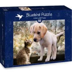 Bluebird - Kitten and Puppy - 500 Piece Jigsaw Puzzle New