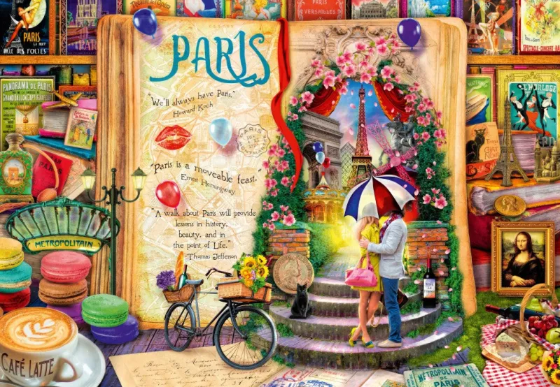 Bluebird - Life is an Open Book Paris - 1000 Piece Jigsaw Puzzle Sale