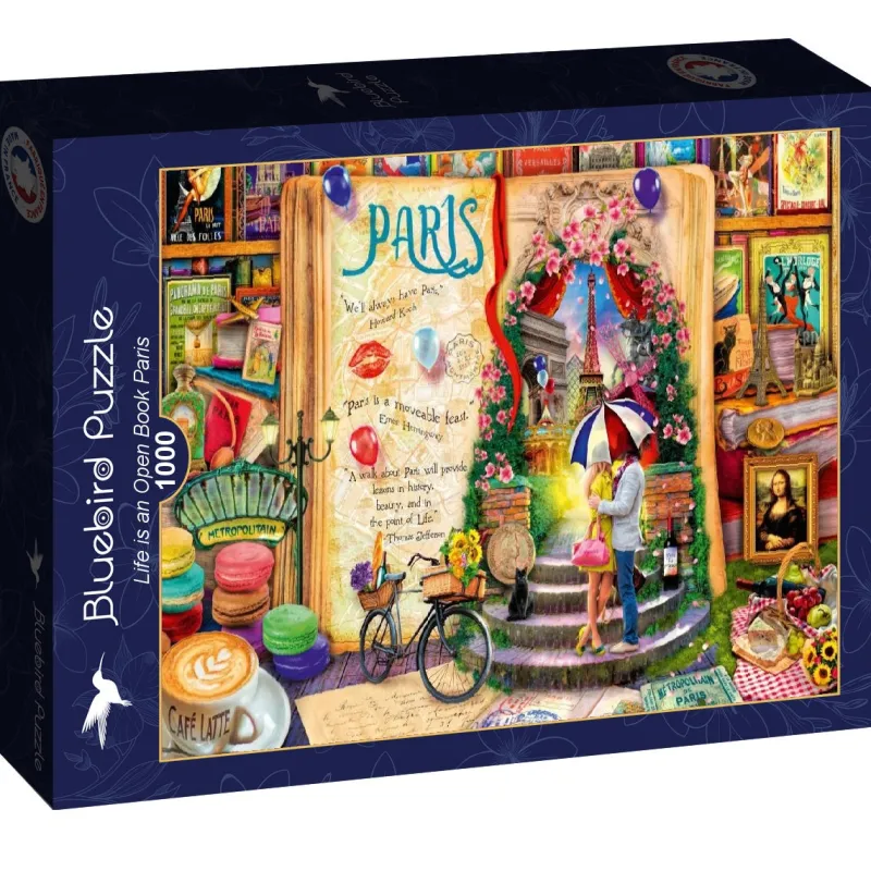 Bluebird - Life is an Open Book Paris - 1000 Piece Jigsaw Puzzle Sale