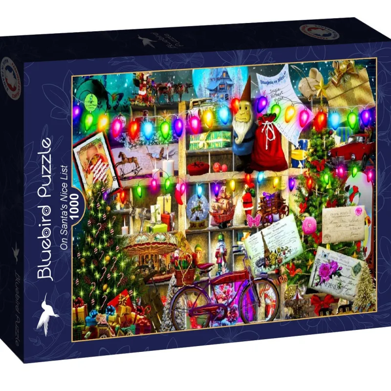 Art by Bluebird Bluebird - On Santa's Nice List - 1000 piece jigsaw puzzle Hot