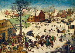 Art by Bluebird Bluebird - Pieter Bruegel the Elder - The Census at Bethlehem, 1566 - 1000 Piece Jigsaw Puzzle Discount