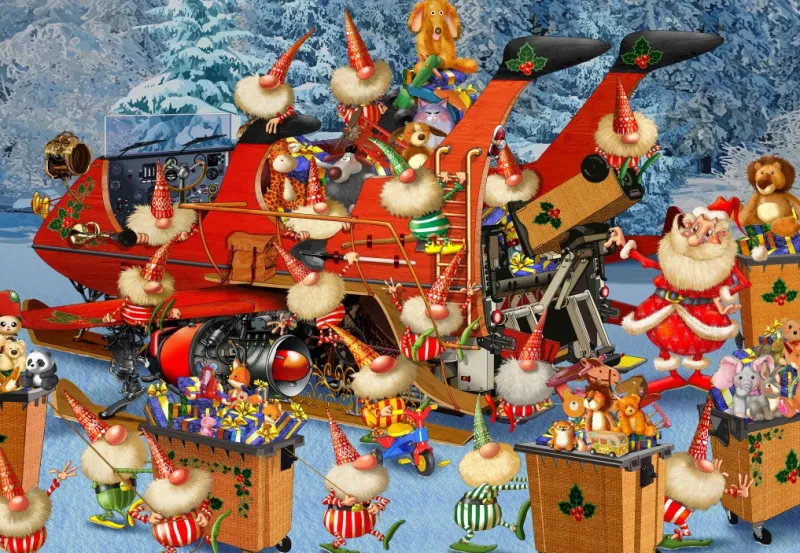 Bluebird - Ready for Christmas Delivery Season - 1000 Piece Jigsaw Puzzle Hot