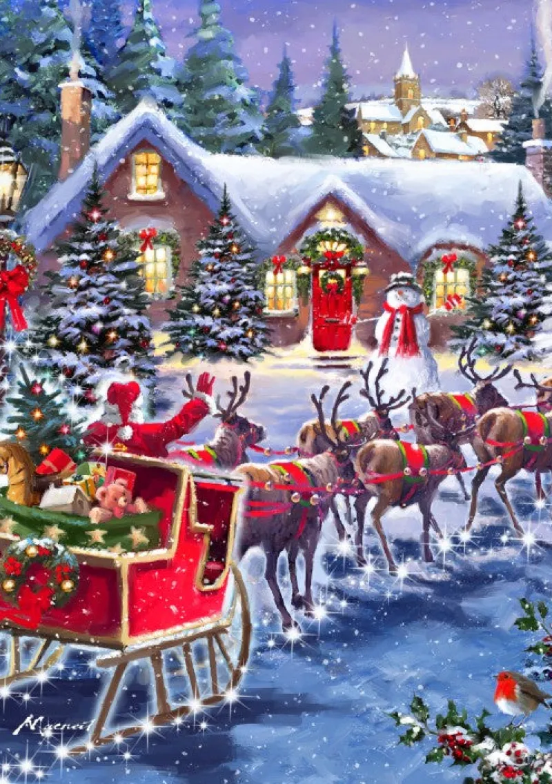 Bluebird - Santa and his Sleigh - 1000 Piece Jigsaw Puzzle Best