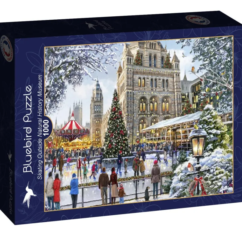 Bluebird - Skating Outside Natural History Museum - 1000 Piece Jigsaw Puzzle Sale