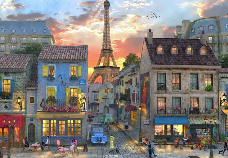 Bluebird - Streets of Paris - 1000 Piece Jigsaw Puzzle Discount