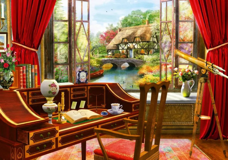 Bluebird - Study View - 1000 Piece Jigsaw Puzzle Best