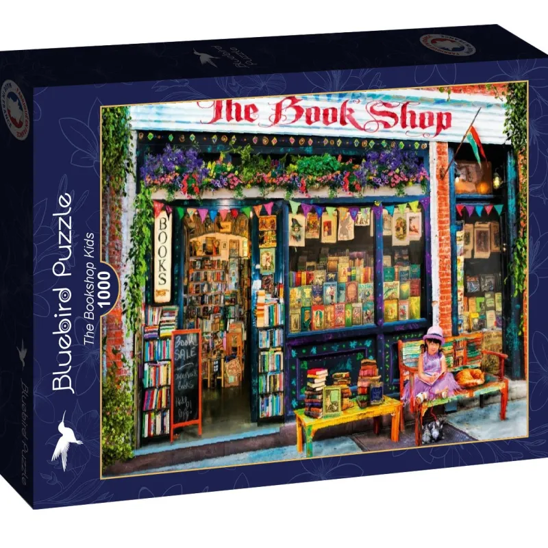Art by Bluebird Bluebird - The Bookshop Kids - 1000 piece jigsaw puzzle Hot