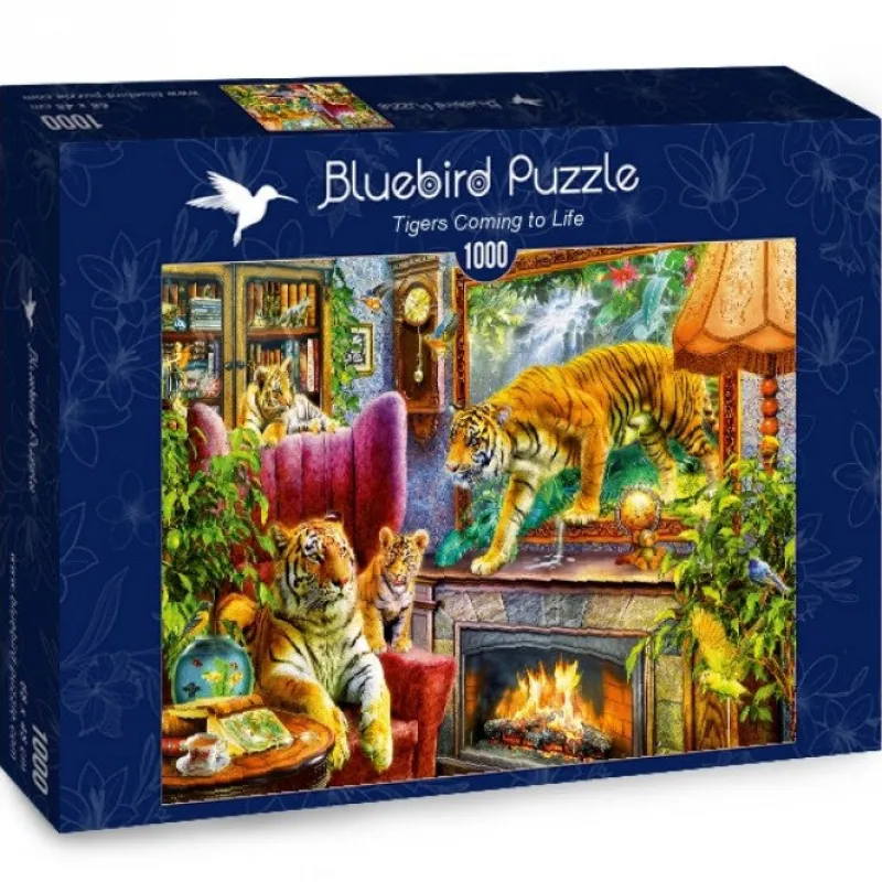Bluebird - Tigers Coming to Life - 1000 Piece Puzzle Hot