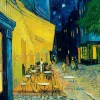 Art by Bluebird Bluebird - Vincent Van Gogh - Café Terrace at Night, 1888 - 1000 piece jigsaw puzzle New