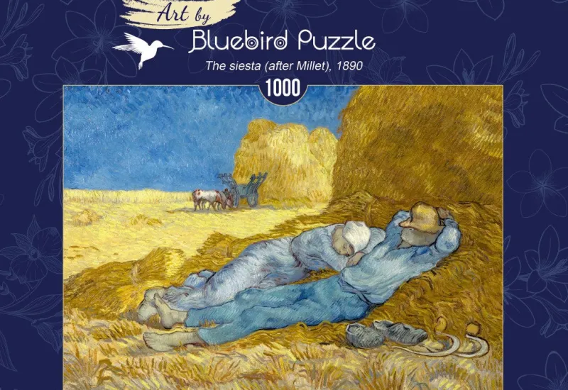 Art by Bluebird Bluebird - Vincent Van Gogh - The siesta (after Millet), 1890 - 1000 Piece Jigsaw Puzzle Best