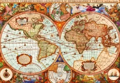 Bluebird - Vintage Map - 1000 Piece Jigsaw Puzzle Online