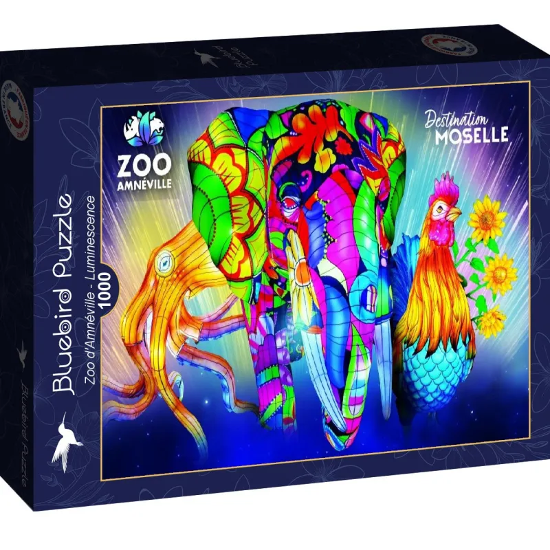 Art by Bluebird Bluebird - Zoo d'Amnéville - Luminescence - 1000 piece jigsaw puzzle Best