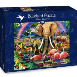 Bluebird Puzzle - African Savannah - 1500 piece jigsaw puzzle Hot