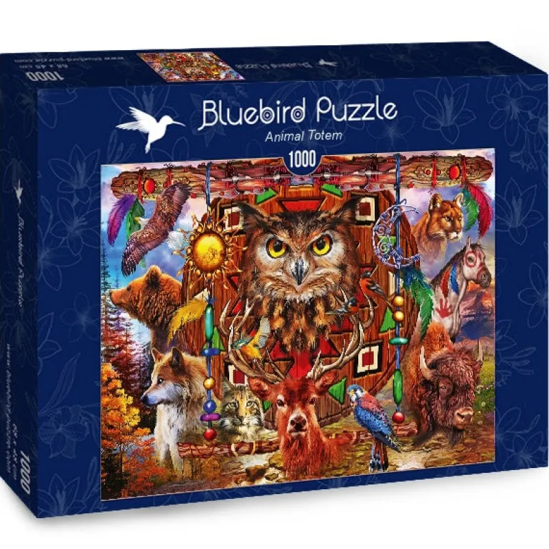 Bluebird Puzzle - Animal Totem - 1000 Piece Puzzle Online