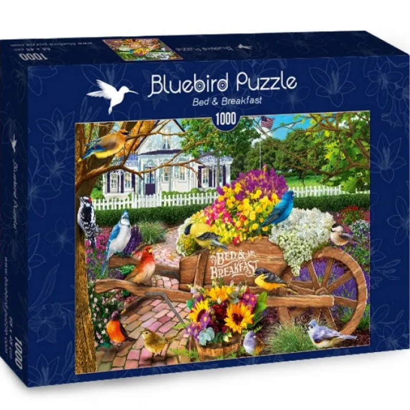 Bluebird Puzzle - Bed & Breakfast - 1000 Piece Puzzle New
