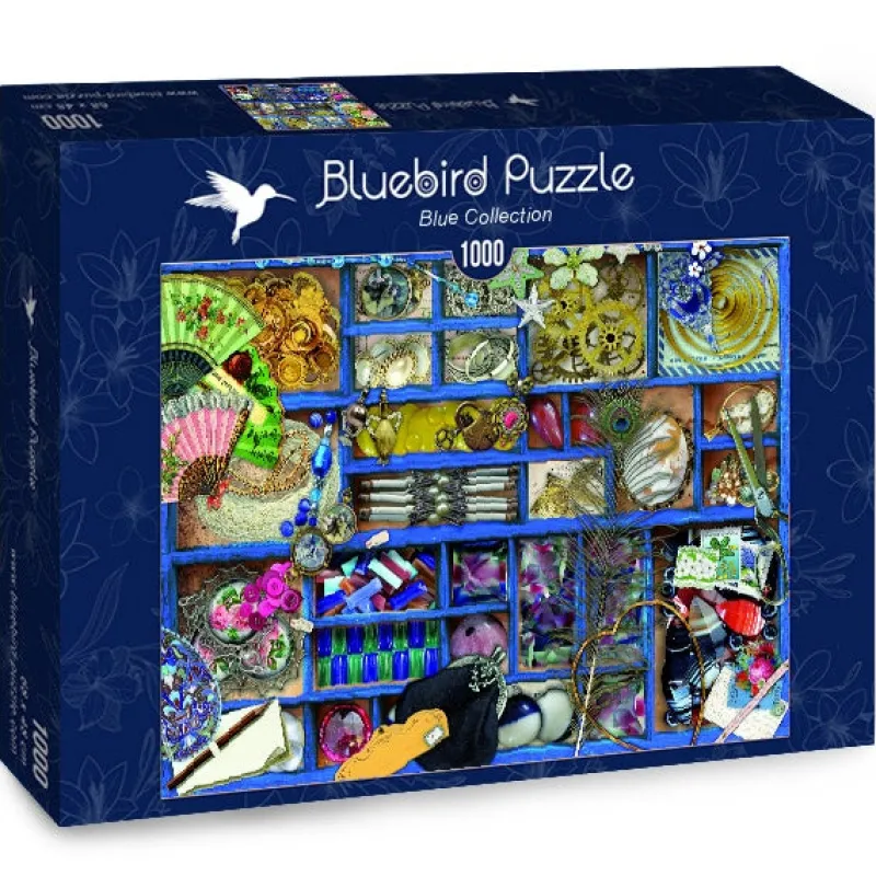 Bluebird Puzzle - Blue Collection - 1000 Piece Jigsaw Puzzle Hot