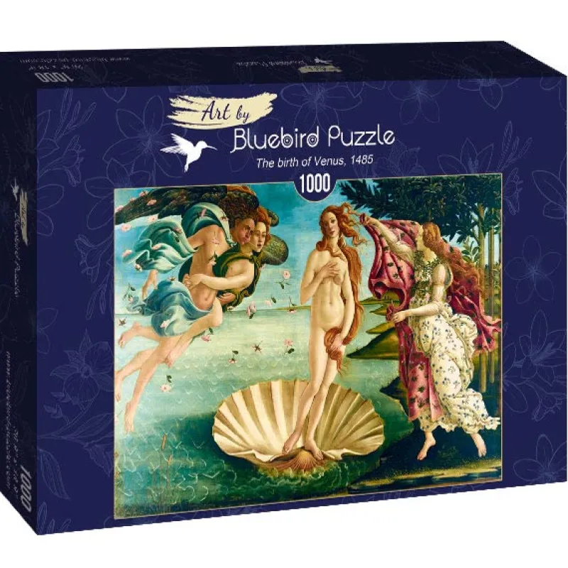Art by Bluebird Bluebird Puzzle - Botticelli - The birth of Venus, 1485 - 1000 Piece Jigsaw Puzzle Best