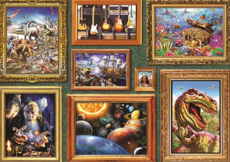 Bluebird Puzzle 70233 Boy's 8 Gallery 1000 Piece Puzzle Outlet