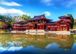 Bluebird Puzzle - Byodo-In Temple - 1000 piece jigsaw puzzle Online