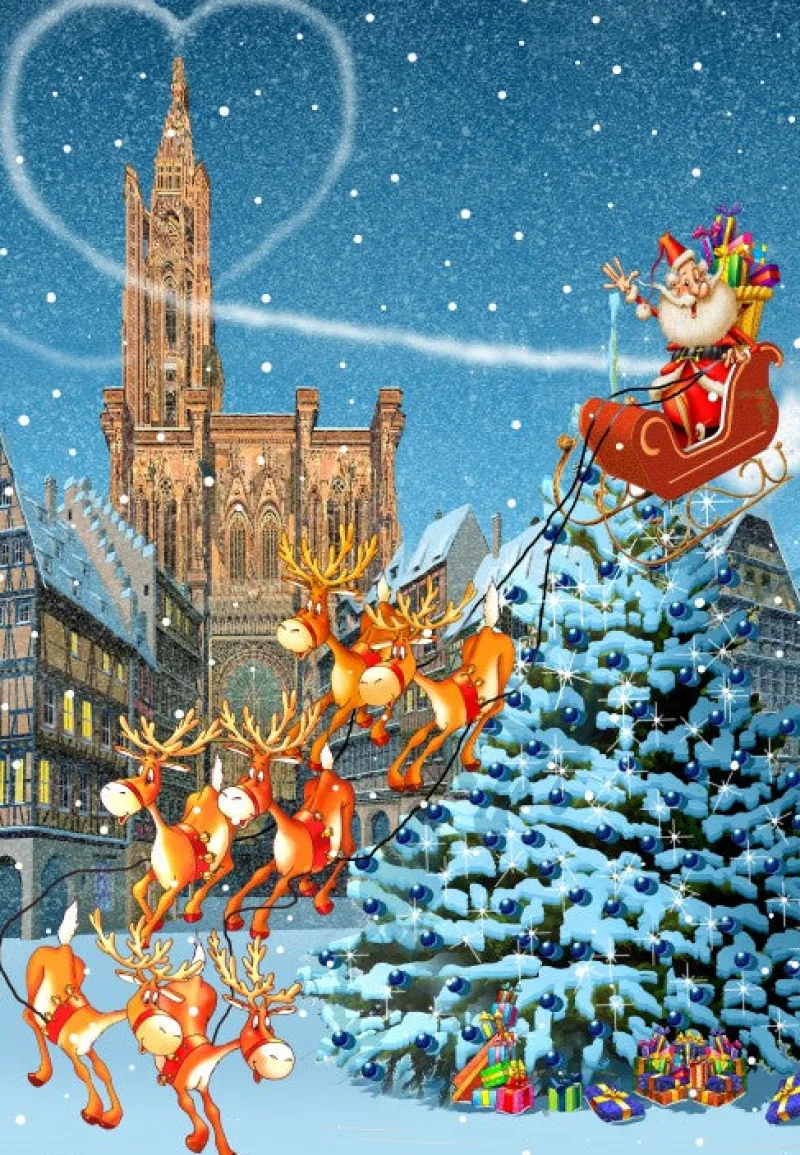 Bluebird Puzzle - Cathédrale de Strasbourg à Noël - 1000 Piece Jigsaw Puzzle New