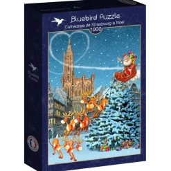 Bluebird Puzzle - Cathédrale de Strasbourg à Noël - 1000 Piece Jigsaw Puzzle New