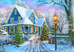 Bluebird Puzzle - Christmas at Home - 1000 Piece Jigsaw Puzzle Outlet
