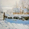 Art by Bluebird Bluebird Puzzle - Claude Monet - The Magpie, 1869 - 1000 Piece Jigsaw Puzzle New