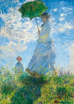 Art by Bluebird Bluebird Puzzle - Claude Monet - Woman with a Parasol - Madame Monet and Her Son - 1000 Piece Jigsaw Puzzle Fashion