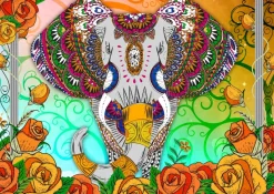 Bluebird Puzzle 70002 Colorful Elephant 2000 Piece Jigsaw Puzzle Fashion