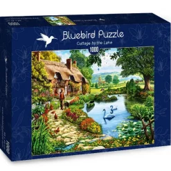 Bluebird Puzzle - Cottage by the Lake - 1000 piece jigsaw puzzle Fashion