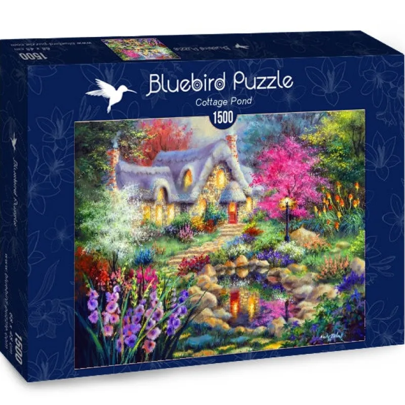 Bluebird Puzzle - Cottage Pond - 1500 Piece Jigsaw Puzzle Discount