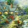 Bluebird Puzzle - Country Cottage - 1000 Piece Jigsaw Puzzle Online