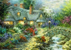 Bluebird Puzzle - Country Cottage - 1000 Piece Jigsaw Puzzle Online