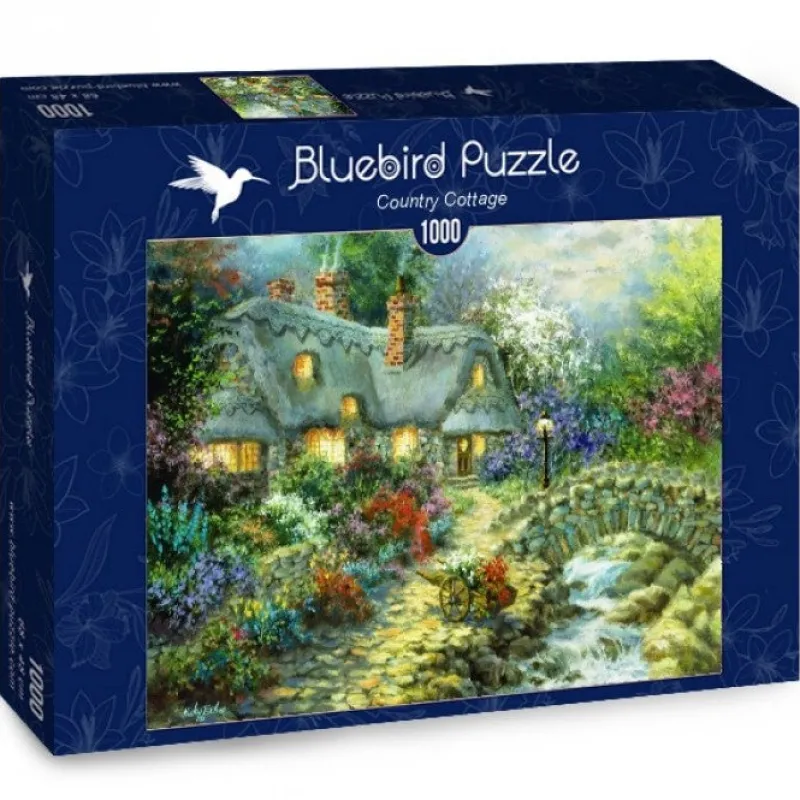 Bluebird Puzzle - Country Cottage - 1000 Piece Jigsaw Puzzle Online