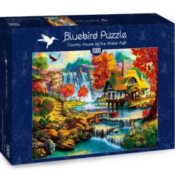 Bluebird Puzzle - Country House by the Water Fall - 1000 piece jigsaw puzzle Sale