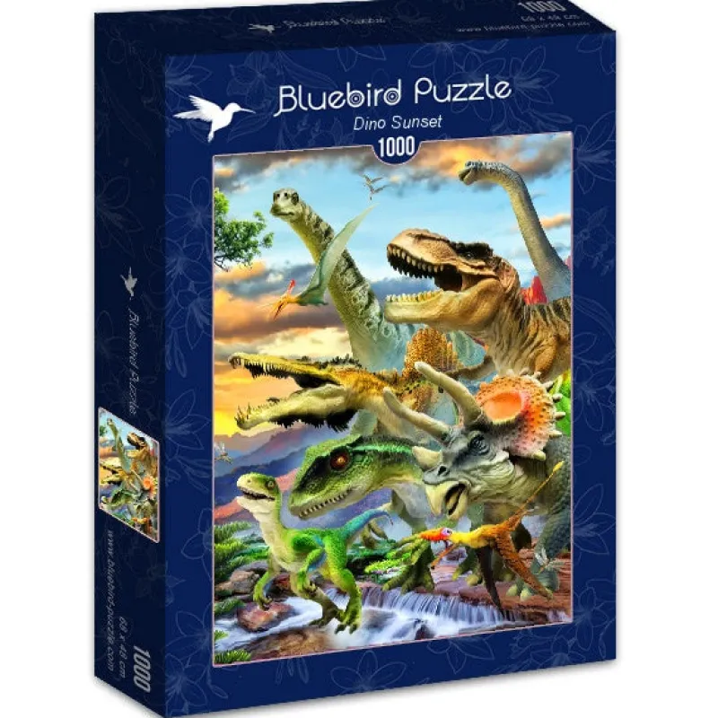 Bluebird Puzzle - Dino Sunset - 1000 Piece Jigsaw Puzzle Fashion