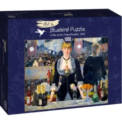 Art by Bluebird Bluebird Puzzle - Édouard Manet - A Bar at the Folies-Bergère, 1882 - 1000 Piece Jigsaw Puzzle Outlet