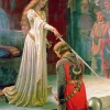 Art by Bluebird Bluebird Puzzle - Edmund Blair Leighton - The Accolade, 1901 - 1000 Piece Jigsaw Puzzle New