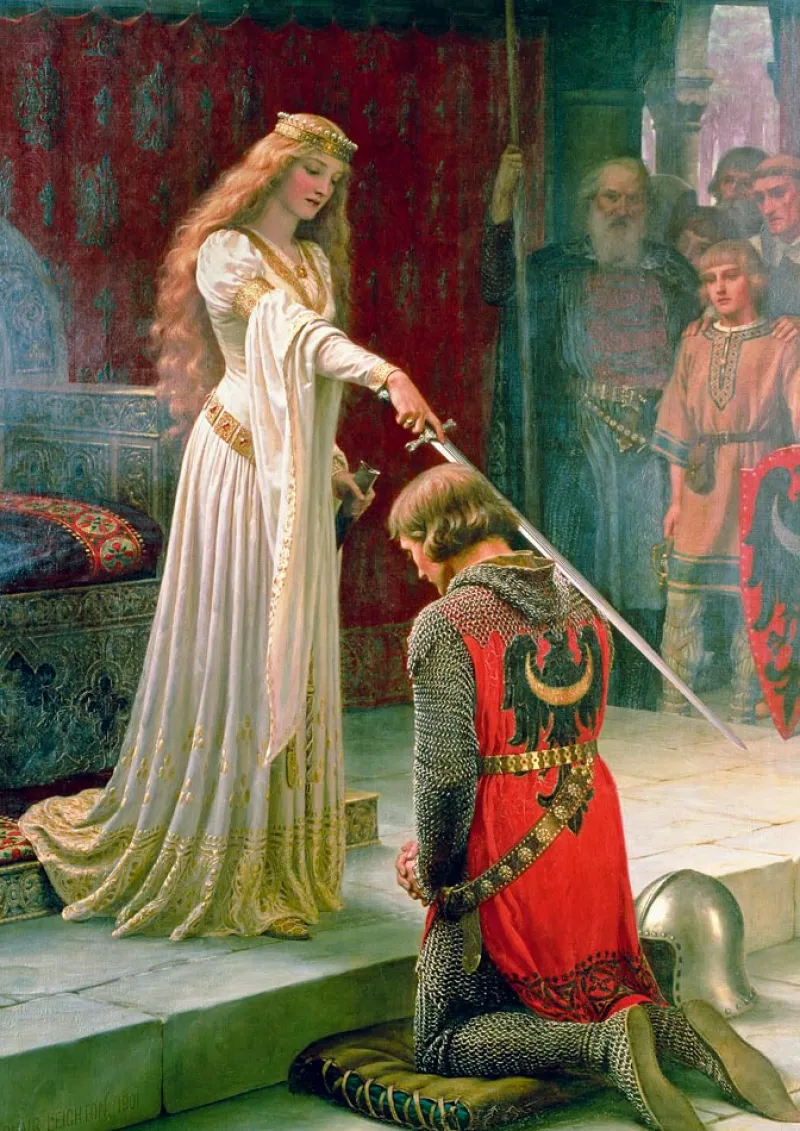 Art by Bluebird Bluebird Puzzle - Edmund Blair Leighton - The Accolade, 1901 - 1000 Piece Jigsaw Puzzle New