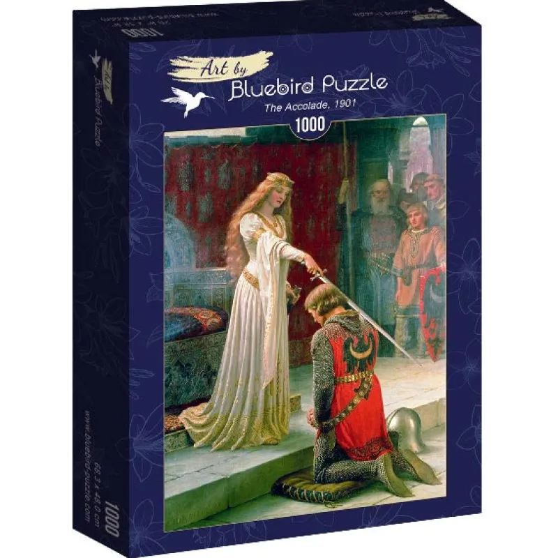 Art by Bluebird Bluebird Puzzle - Edmund Blair Leighton - The Accolade, 1901 - 1000 Piece Jigsaw Puzzle New