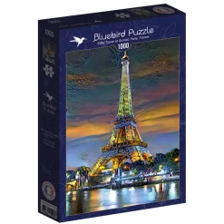 Bluebird Puzzle - Eiffel Tower at Sunset, Paris, France - 1000 Piece Jigsaw Puzzle Hot