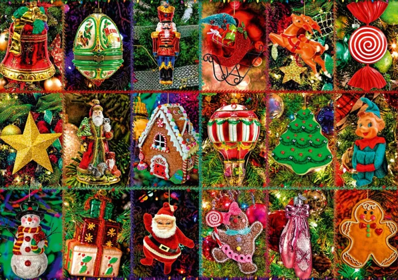 Bluebird Puzzle - Festive Ornaments - 1000 Piece Jigsaw Puzzle Fashion