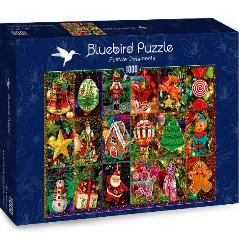 Bluebird Puzzle - Festive Ornaments - 1000 Piece Jigsaw Puzzle Fashion