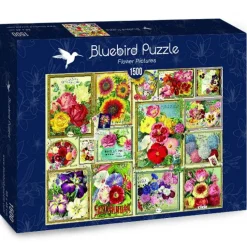 Bluebird Puzzle - Flower Pictures - 1500 Piece Jigsaw Puzzle Hot