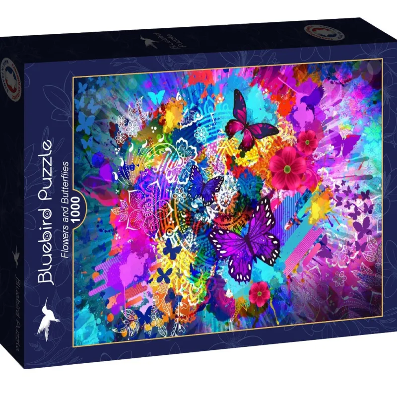 Bluebird Puzzle - Flowers and Butterflies - 1000 Piece Jigsaw Puzzle Discount