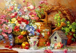 Bluebird Puzzle - Garden Medley - 1000 Piece Jigsaw Puzzle Online