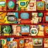 Bluebird Puzzle - Golden Age of Television - Shelf - 1000 Piece Jigsaw Puzzle Discount