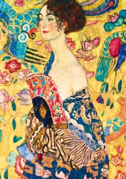 Bluebird Puzzle - Gustave Klimt - Lady with Fan, 1918 - 1000 Piece Jigsaw Puzzle New