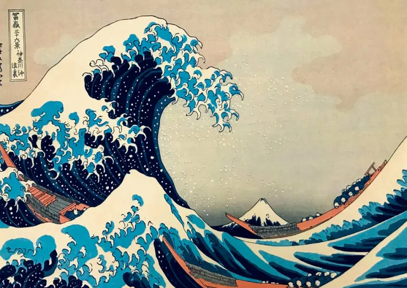 Art by Bluebird Bluebird Puzzle - Hokusai - The Great Wave off Kanagawa, 1831 - 1000 Piece Jigsaw Puzzle Fashion